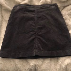Gray corduroy skirt